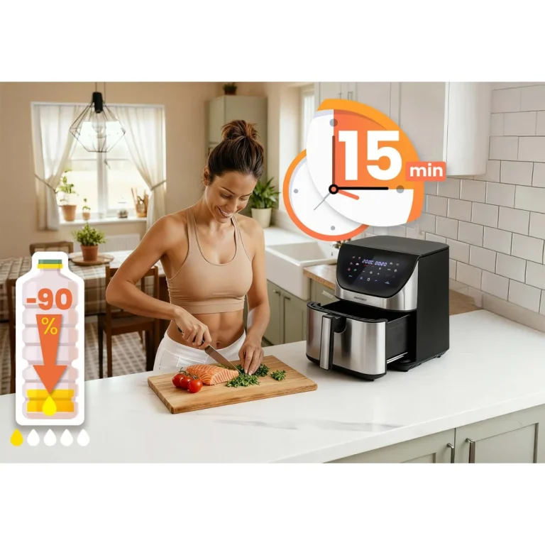 Friteza Na Vrući Zrak 8 L Berdsen Bd 659 1700 W Srebrni 9