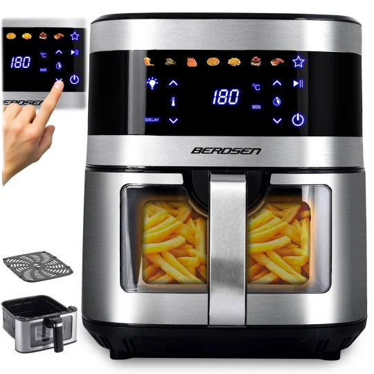 Friteza Na Vrući Zrak 9,1 L Berdsen Bd 656 1700 W Srebrni 1