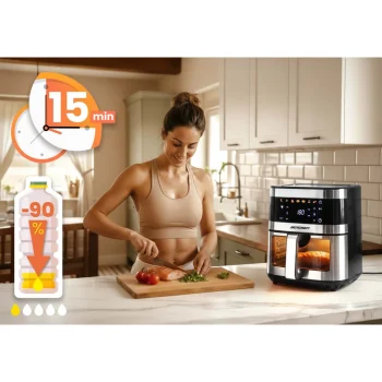 Friteza Na Vrući Zrak 9,1 L Berdsen Bd 656 1700 W Srebrni 10