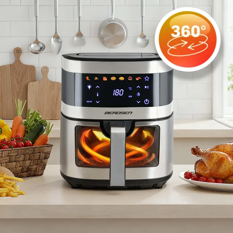 Friteza Na Vrući Zrak 9,1 L Berdsen Bd 656 1700 W Srebrni 15