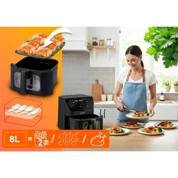 Friteza Na Vrući Zrak Berdsen Bd 660 Crni 7