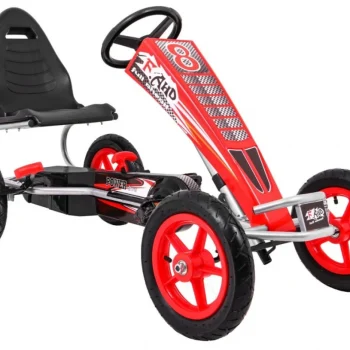 Full Ahead Air Pedalni Go Kart Za Djecu 3+ Crveni + Podesivo Sjedalo + Napuhani Kotači + Ručna Kočnica 10