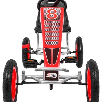 Full Ahead Air Pedalni Go Kart Za Djecu 3+ Crveni + Podesivo Sjedalo + Napuhani Kotači + Ručna Kočnica 3
