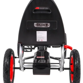 Full Ahead Air Pedalni Go Kart Za Djecu 3+ Crveni + Podesivo Sjedalo + Napuhani Kotači + Ručna Kočnica 7