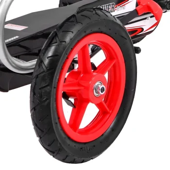 Full Ahead Air Pedalni Go Kart Za Djecu 3+ Crveni + Podesivo Sjedalo + Napuhani Kotači + Ručna Kočnica 9