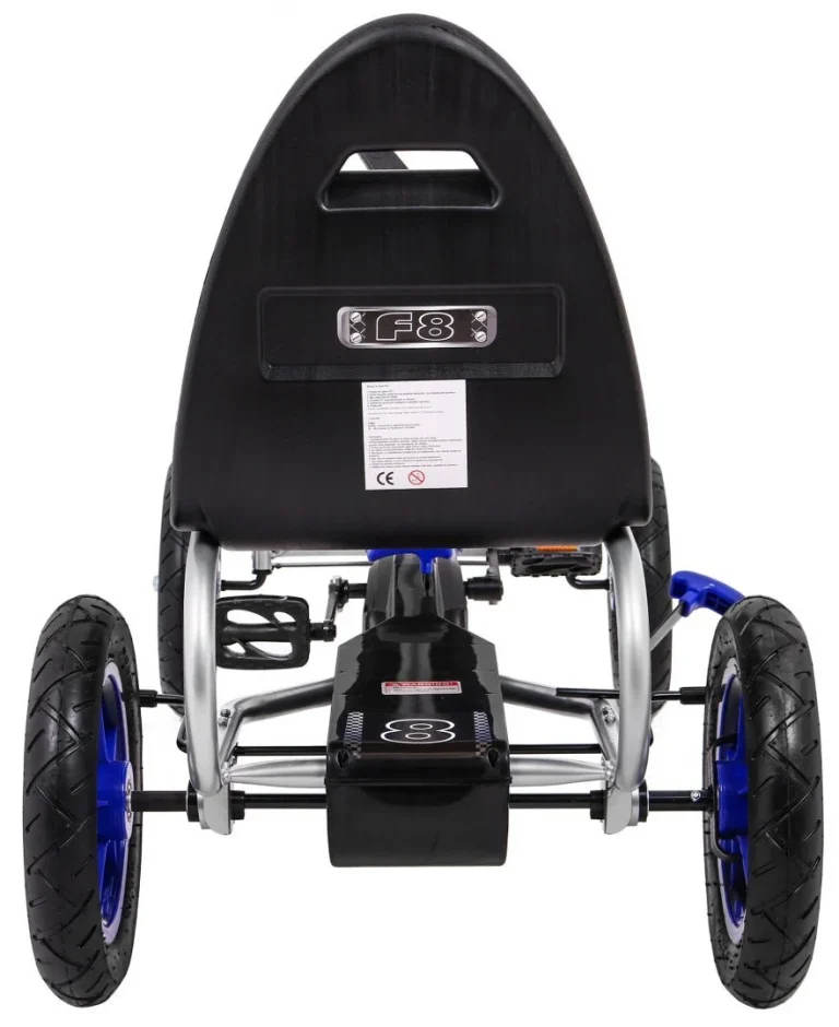 Full Ahead Air Pedalni Go Kart Za Djecu 3+ Plavi + Podesivo Sjedalo + Napuhani Kotači + Ručna Kočnica 6