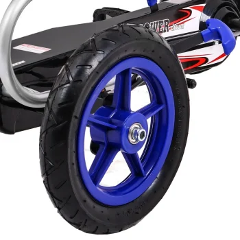 Full Ahead Air Pedalni Go Kart Za Djecu 3+ Plavi + Podesivo Sjedalo + Napuhani Kotači + Ručna Kočnica 9