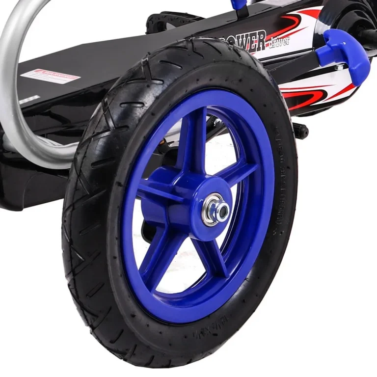 Full Ahead Air Pedalni Go Kart Za Djecu 3+ Plavi + Podesivo Sjedalo + Napuhani Kotači + Ručna Kočnica 9