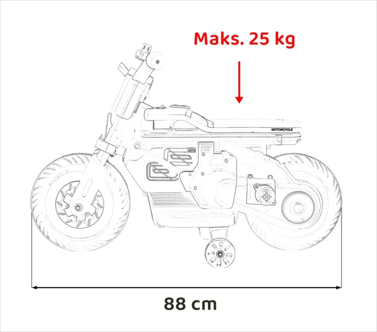 Future 88 Bijelo Motorno Vozilo Motor Na Akumulator 3