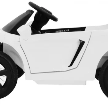 Future Dječji Automobil Na Baterije Bijeli + Daljinski Upravljač + Spori Start + Mp3 Usb + Led, Bijela 5