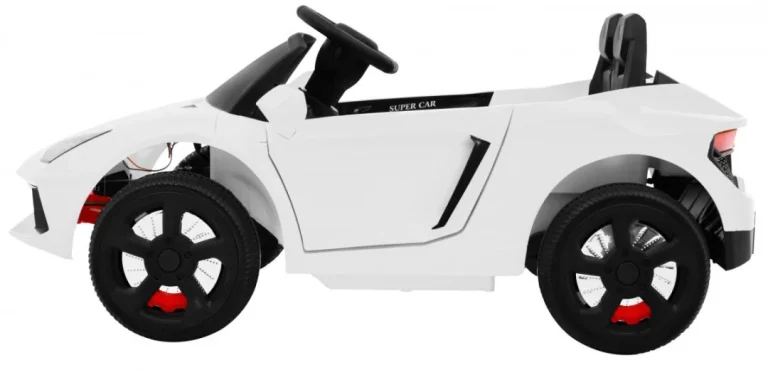 Future Dječji Automobil Na Baterije Bijeli + Daljinski Upravljač + Spori Start + Mp3 Usb + Led, Bijela 5