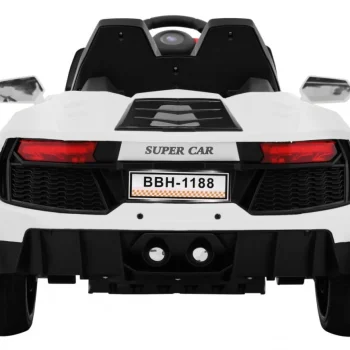 Future Dječji Automobil Na Baterije Bijeli + Daljinski Upravljač + Spori Start + Mp3 Usb + Led, Bijela 6