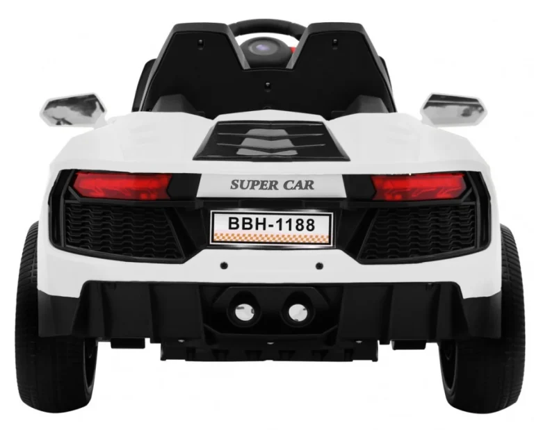 Future Dječji Automobil Na Baterije Bijeli + Daljinski Upravljač + Spori Start + Mp3 Usb + Led, Bijela 6