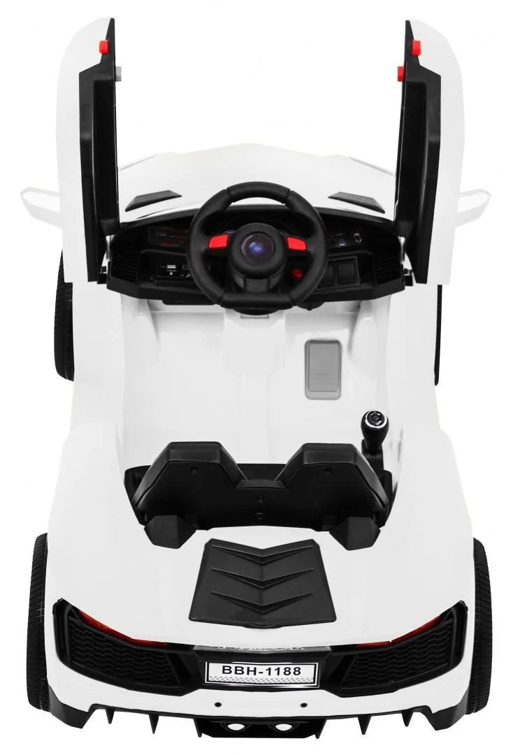 Future Dječji Automobil Na Baterije Bijeli + Daljinski Upravljač + Spori Start + Mp3 Usb + Led, Bijela 7