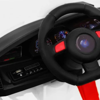 Future Dječji Automobil Na Baterije Bijeli + Daljinski Upravljač + Spori Start + Mp3 Usb + Led, Bijela 8