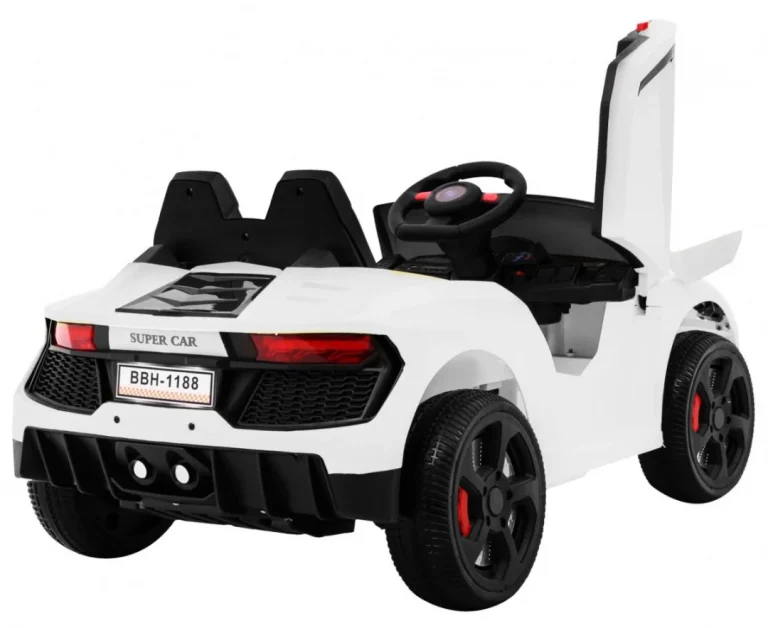 Future Dječji Automobil Na Baterije Bijeli + Daljinski Upravljač + Spori Start + Mp3 Usb + Led, Bijela 9