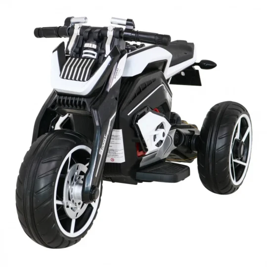 Future Dječji Motocikl Na Baterije, Bijeli + Audio Ploča + Spori Start + Eva Kotači, Bijela Motor Na Akumulator 1