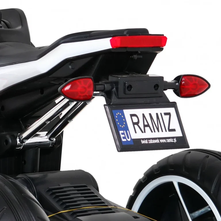 Future Dječji Motocikl Na Baterije, Bijeli + Audio Ploča + Spori Start + Eva Kotači, Bijela Motor Na Akumulator 11