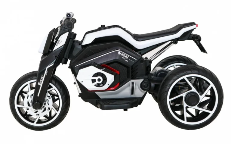 Future Dječji Motocikl Na Baterije, Bijeli + Audio Ploča + Spori Start + Eva Kotači, Bijela Motor Na Akumulator 4
