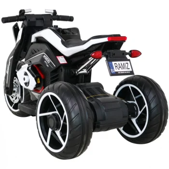 Future Dječji Motocikl Na Baterije, Bijeli + Audio Ploča + Spori Start + Eva Kotači, Bijela Motor Na Akumulator 5