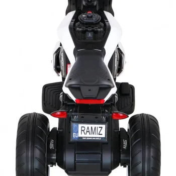 Future Dječji Motocikl Na Baterije, Bijeli + Audio Ploča + Spori Start + Eva Kotači, Bijela Motor Na Akumulator 6