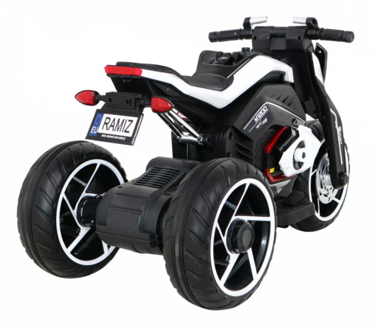 Future Dječji Motocikl Na Baterije, Bijeli + Audio Ploča + Spori Start + Eva Kotači, Bijela Motor Na Akumulator 7