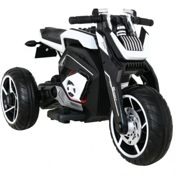 Future Dječji Motocikl Na Baterije, Bijeli + Audio Ploča + Spori Start + Eva Kotači, Bijela Motor Na Akumulator 8