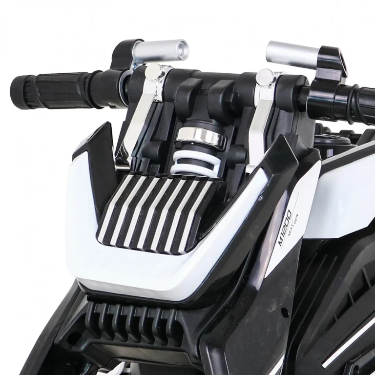 Future Dječji Motocikl Na Baterije, Bijeli + Audio Ploča + Spori Start + Eva Kotači, Bijela Motor Na Akumulator 9