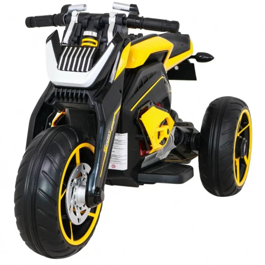 Future Motor Na Baterije Za Djecu žuti + Audio Ploča + Spori Start + Eva Kotači, žuta Motor Na Akumulator 1