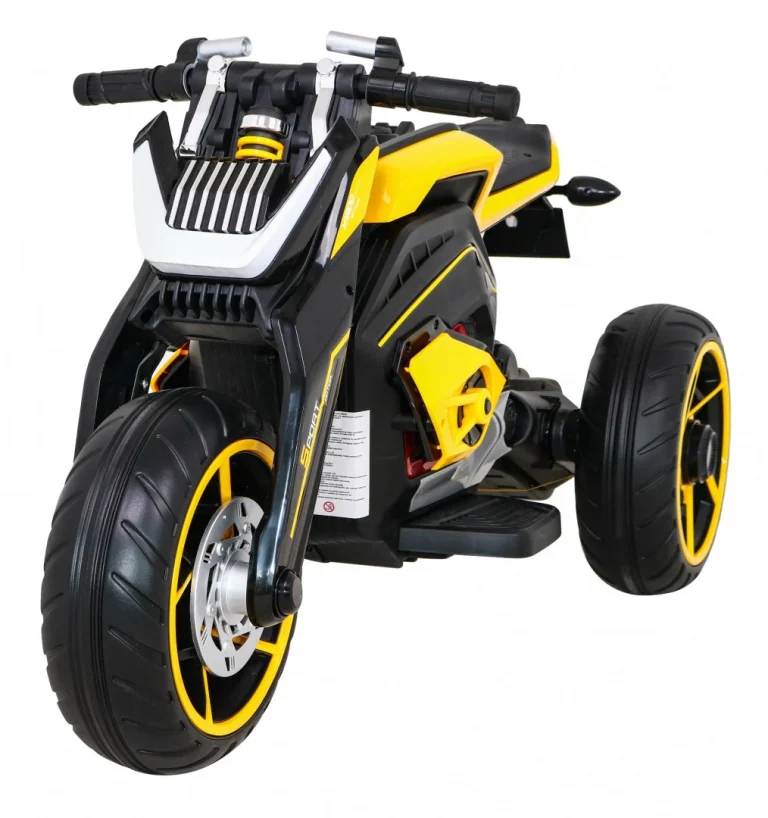 Future Motor Na Baterije Za Djecu žuti + Audio Ploča + Spori Start + Eva Kotači, žuta Motor Na Akumulator 1