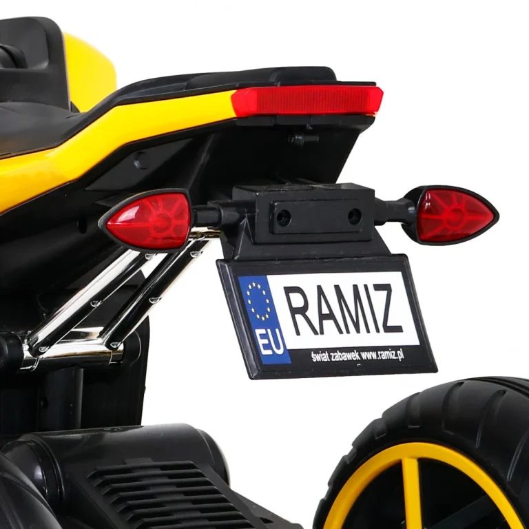 Future Motor Na Baterije Za Djecu žuti + Audio Ploča + Spori Start + Eva Kotači, žuta Motor Na Akumulator 11