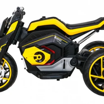 Future Motor Na Baterije Za Djecu žuti + Audio Ploča + Spori Start + Eva Kotači, žuta Motor Na Akumulator 4