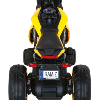 Future Motor Na Baterije Za Djecu žuti + Audio Ploča + Spori Start + Eva Kotači, žuta Motor Na Akumulator 6