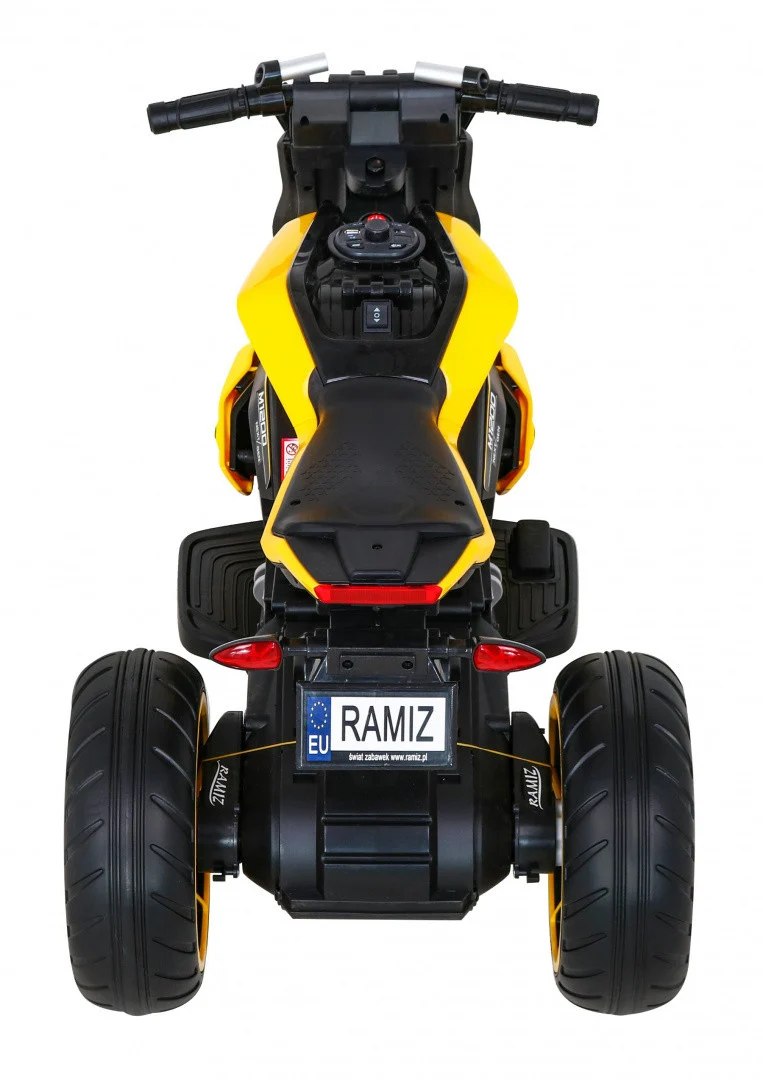 Future Motor Na Baterije Za Djecu žuti + Audio Ploča + Spori Start + Eva Kotači, žuta Motor Na Akumulator 6