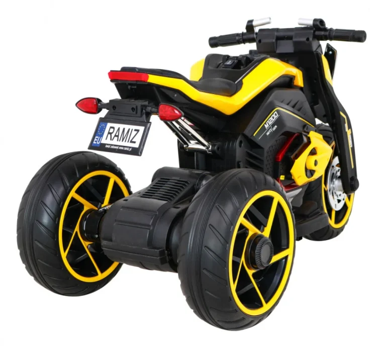 Future Motor Na Baterije Za Djecu žuti + Audio Ploča + Spori Start + Eva Kotači, žuta Motor Na Akumulator 7