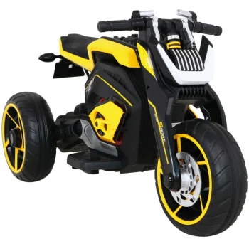Future Motor Na Baterije Za Djecu žuti + Audio Ploča + Spori Start + Eva Kotači, žuta Motor Na Akumulator 8