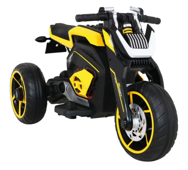 Future Motor Na Baterije Za Djecu žuti + Audio Ploča + Spori Start + Eva Kotači, žuta Motor Na Akumulator 8