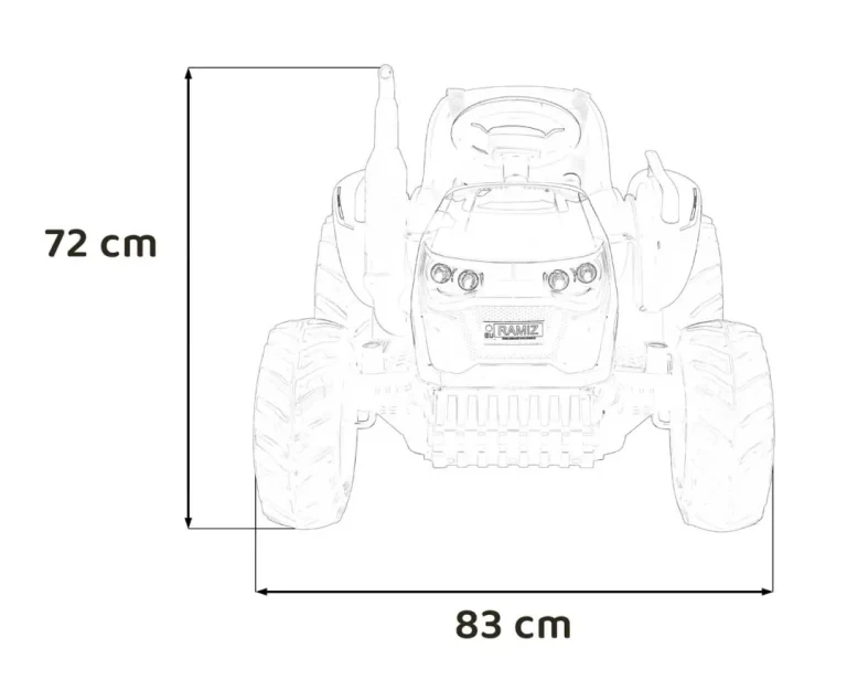 Grow 1804 Traktor Na Akumulator Crveni 2