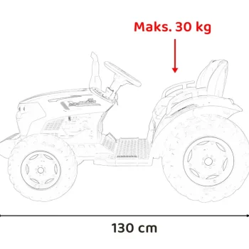 Grow 1804 Traktor Na Akumulator Crveni 3