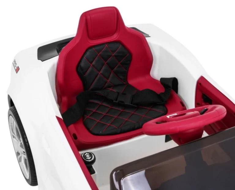 Gt Sport Automobil Na Baterije Za Djecu Bijeli + Daljinski Upravljač + Spori Start + Prtljažnik + Mp3 Led, Bijela 13