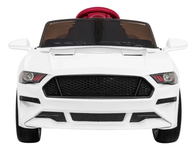 Gt Sport Automobil Na Baterije Za Djecu Bijeli + Daljinski Upravljač + Spori Start + Prtljažnik + Mp3 Led, Bijela 3