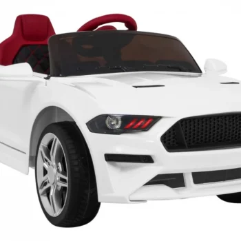 Gt Sport Automobil Na Baterije Za Djecu Bijeli + Daljinski Upravljač + Spori Start + Prtljažnik + Mp3 Led, Bijela 9