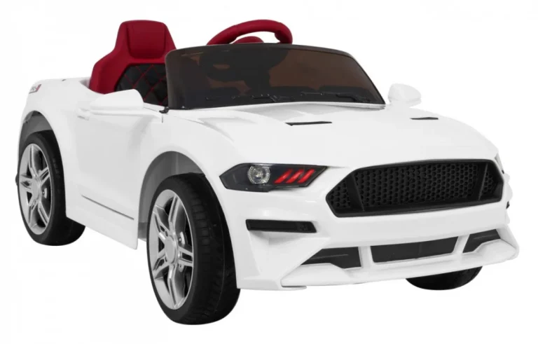Gt Sport Automobil Na Baterije Za Djecu Bijeli + Daljinski Upravljač + Spori Start + Prtljažnik + Mp3 Led, Bijela 9