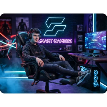 Gaming Stolica Sofotel Specter, Okretna, S Osloncem Za Noge, Siva 12