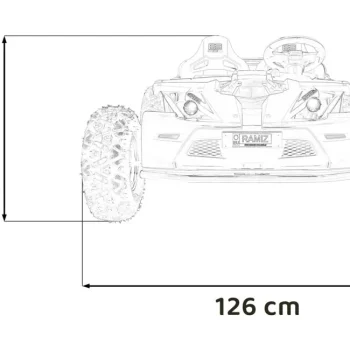 General 63 Crno Vozilo Auto Na Akumulator 2