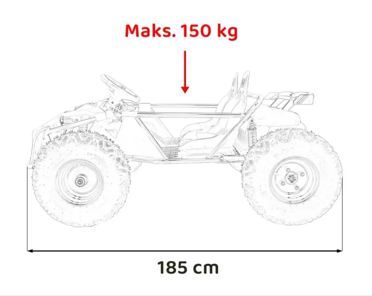 General 63 Crno Vozilo Auto Na Akumulator 3