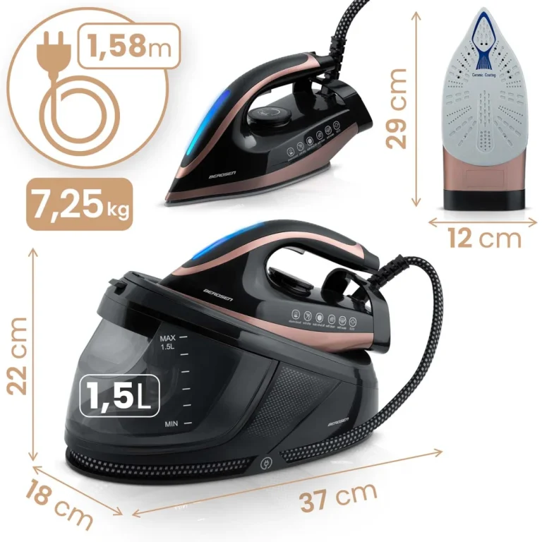Generator Pare Za Glačanje Na Paru 3000w Berdsen Bd 334 S Keramičkim Premazom 10