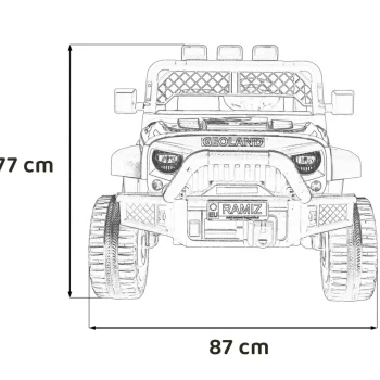 Geoland Power Terenski Auto Za 2 Djece, Crni 2