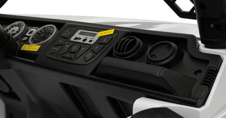 Geoland Power Terenski Automobil Za 2 Djece Bijeli + Daljinski Upravljač + 2x200w Motora + Prtljažnik + Mp3 Radio + Led, Bijela 10