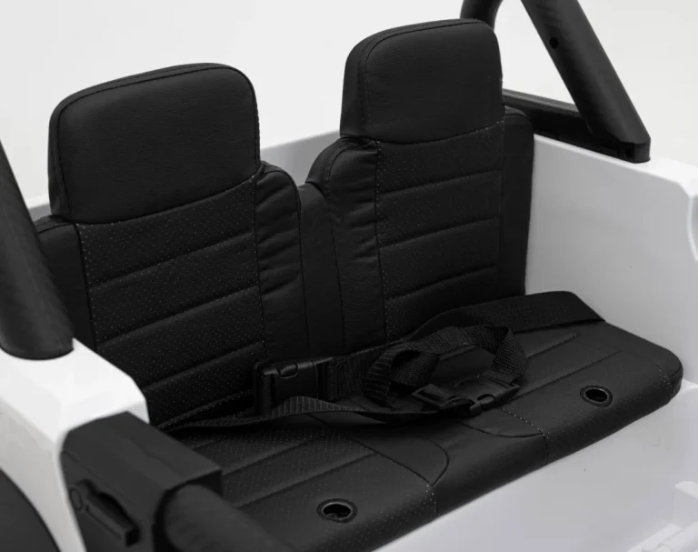 Geoland Power Terenski Automobil Za 2 Djece Bijeli + Daljinski Upravljač + 2x200w Motora + Prtljažnik + Mp3 Radio + Led, Bijela 13